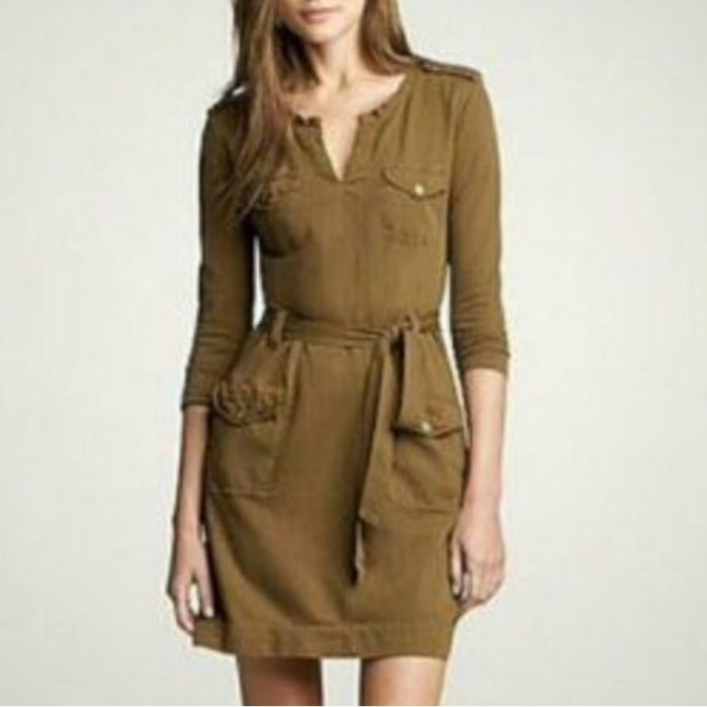 j crew green dress size extra small